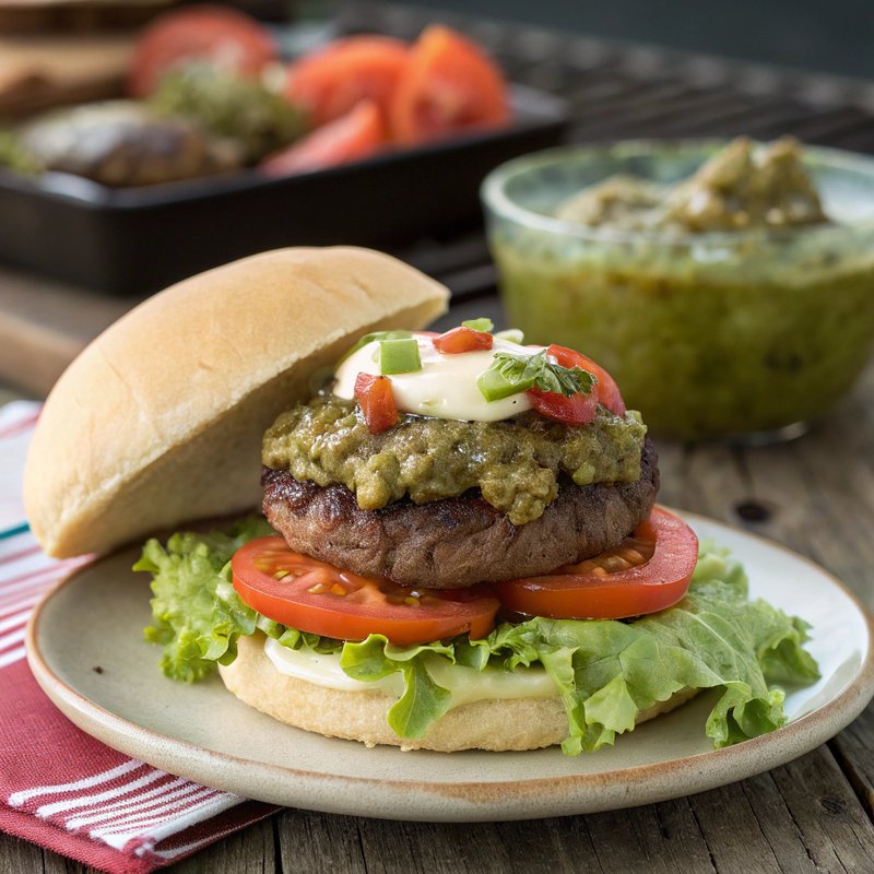Salsa Verde Burger