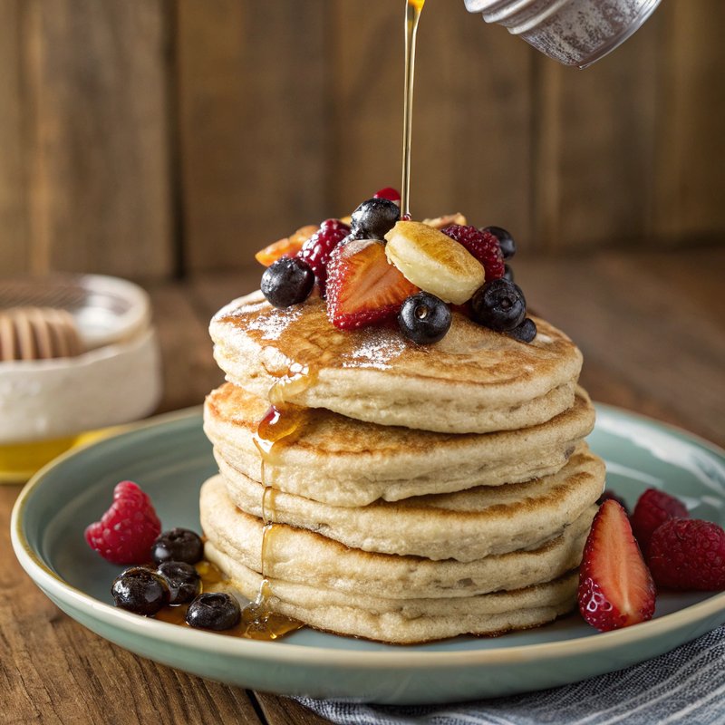 Fluffy Whole Wheat Pancakes