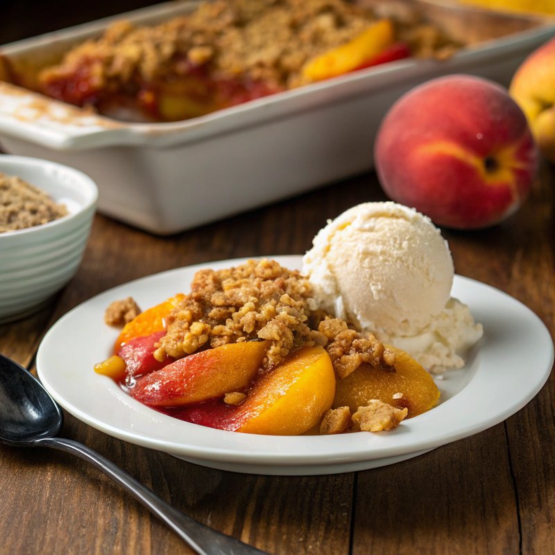 Nectarine and Mango Crisp