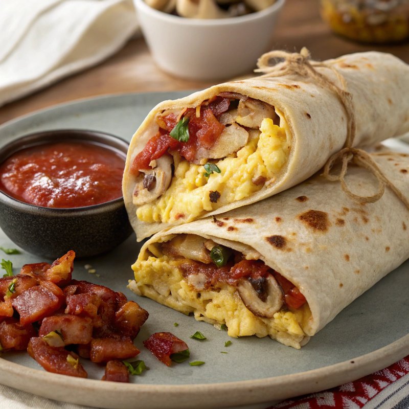 Breakfast Pizza Burrito