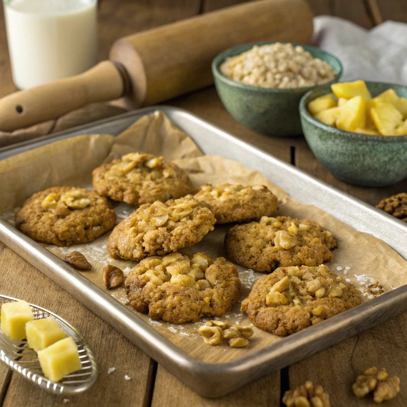 Tropical Pineapple Oatmeal Cookies
