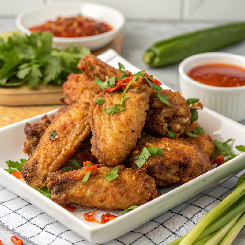 Chim Cut Chien Gion (Vietnamese Crispy Fried Chicken)