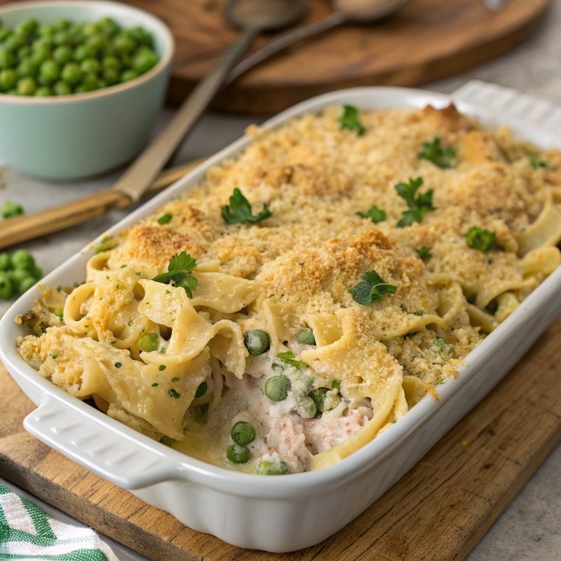Classic Tuna and Pea Casserole