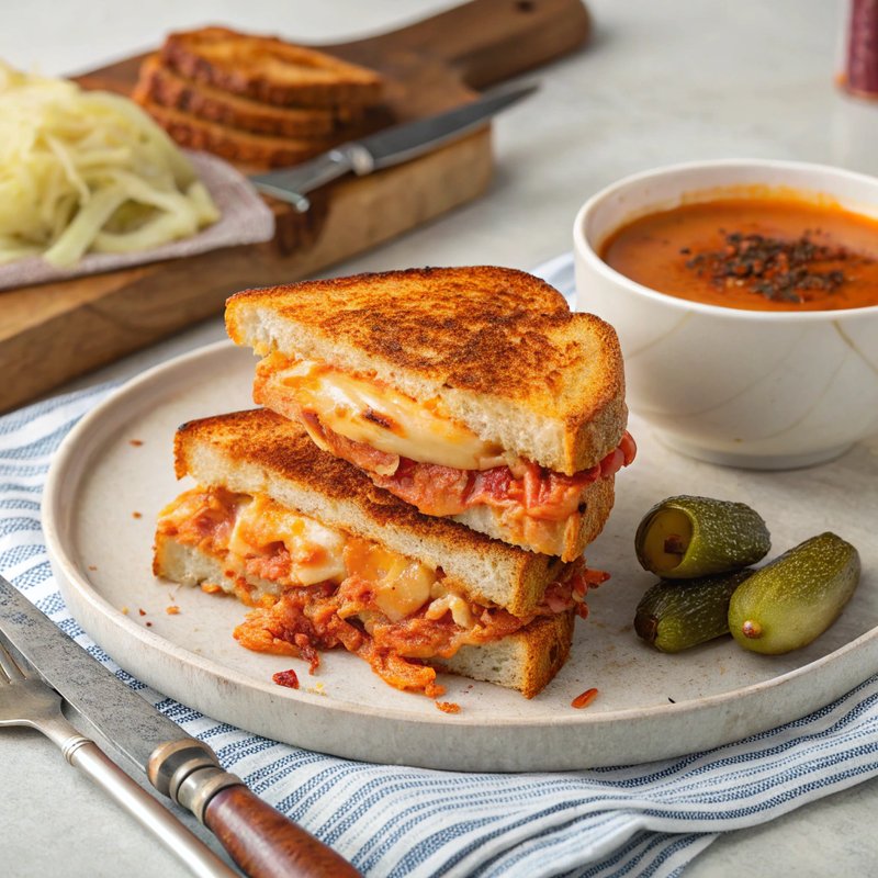 Kimchi Grilled Cheese Sandwich