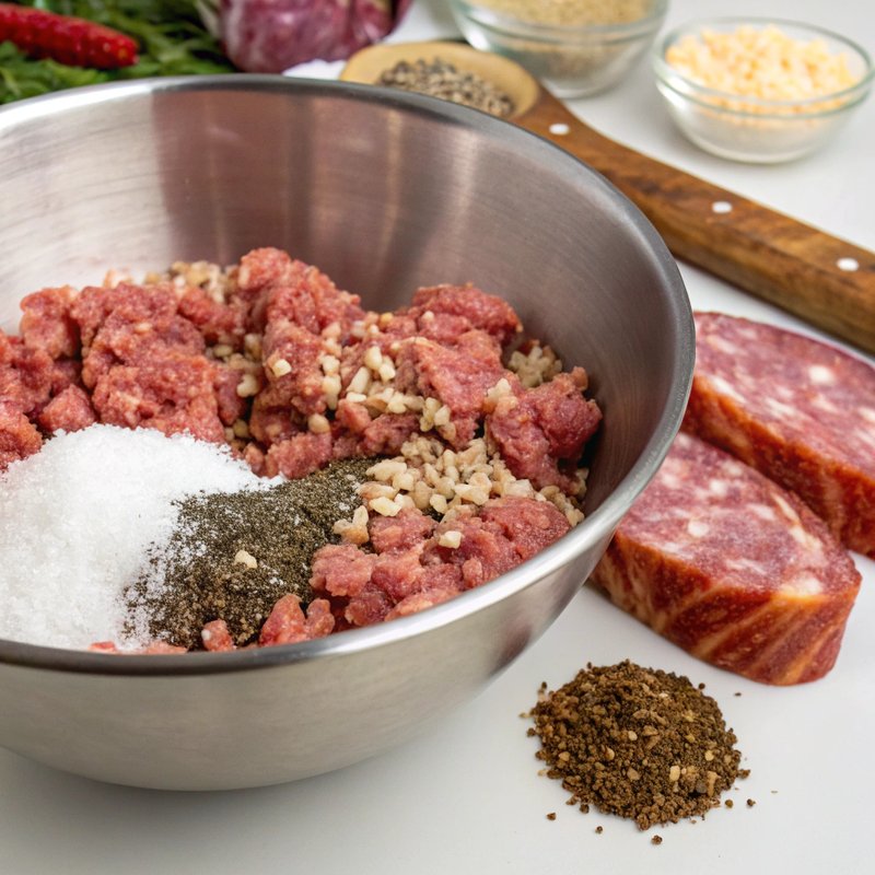 Homemade Finocchiona - Tuscan Fennel Salami