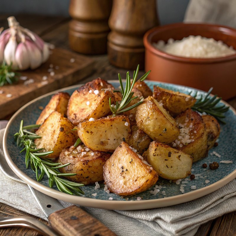 Garlic Rosemary Roasted Potatoes