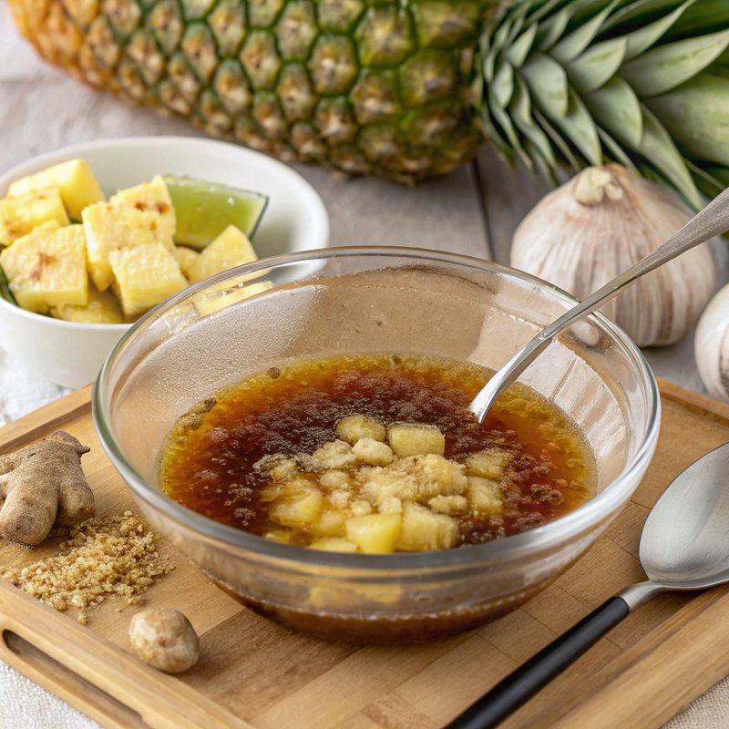 Sweet and Tangy Pineapple Juice and Brown Sugar Marinade