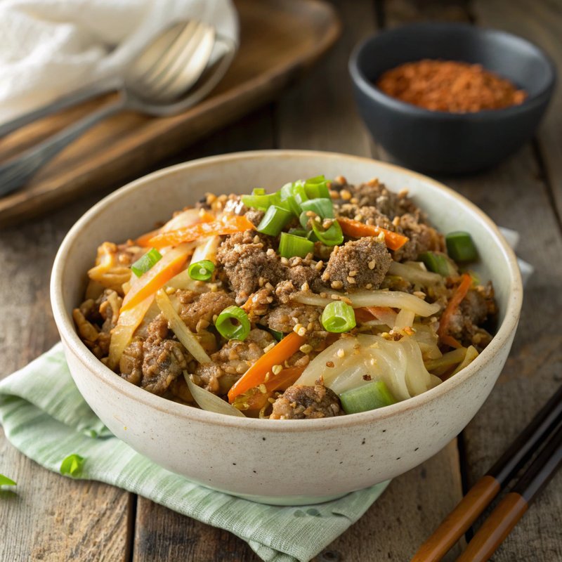 Keto Egg Roll in a Bowl