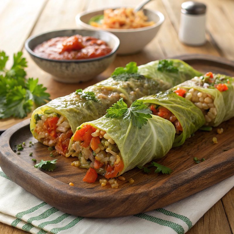 Flavorful Veggie Cabbage Rolls