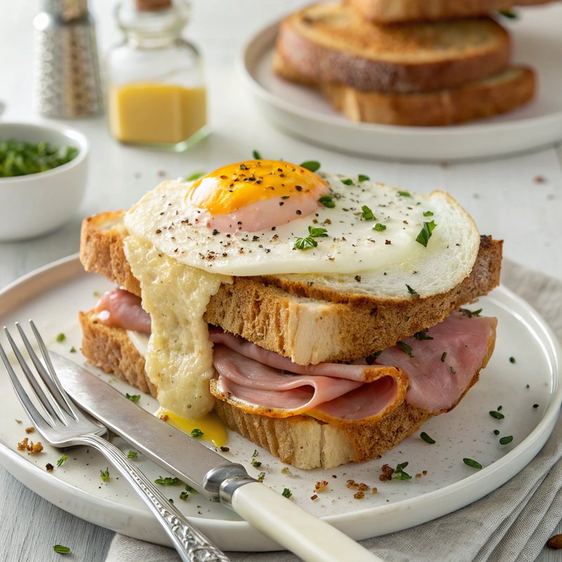 Croque Madame Au Jambon