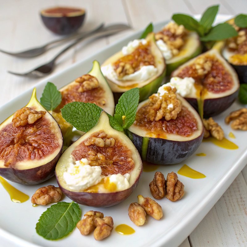 Fig and Goat Cheese Stuffed Figs