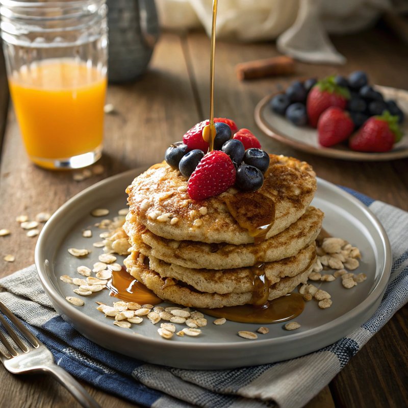 Hearty Oatmeal Pancakes