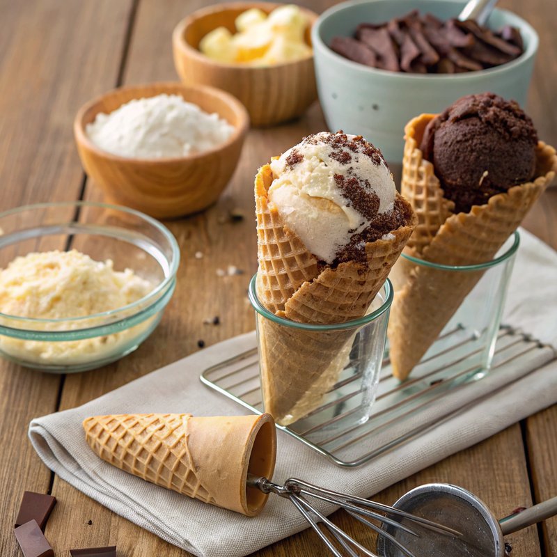 Homemade Ice Cream Cones