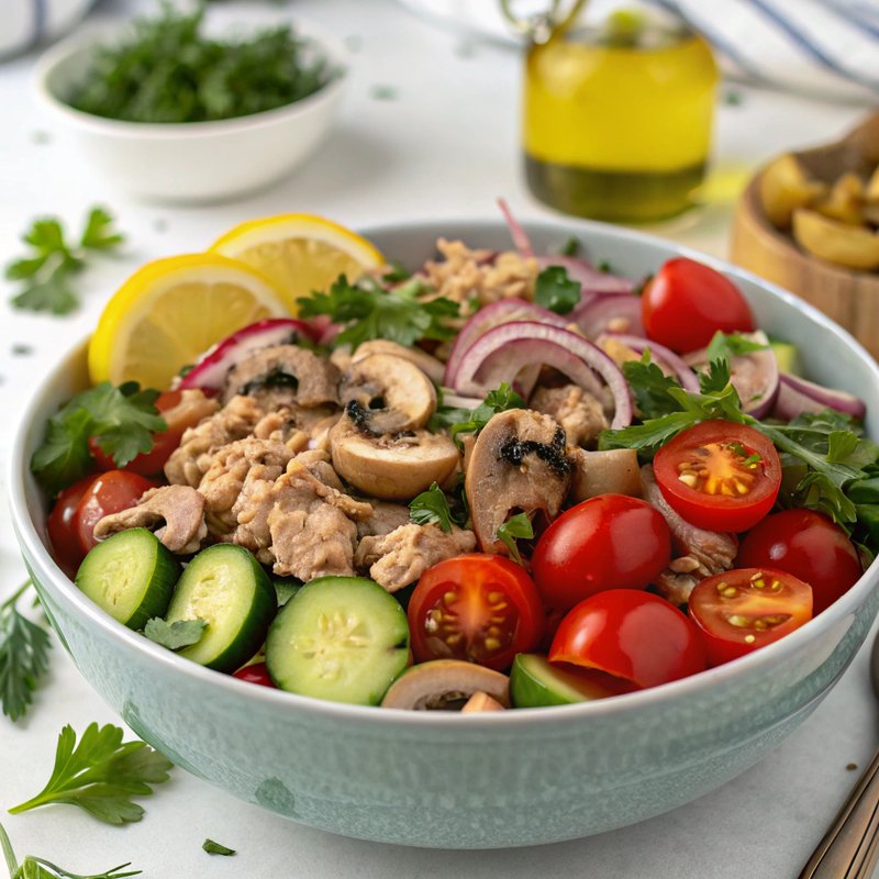 Mushroom and Tuna Salad