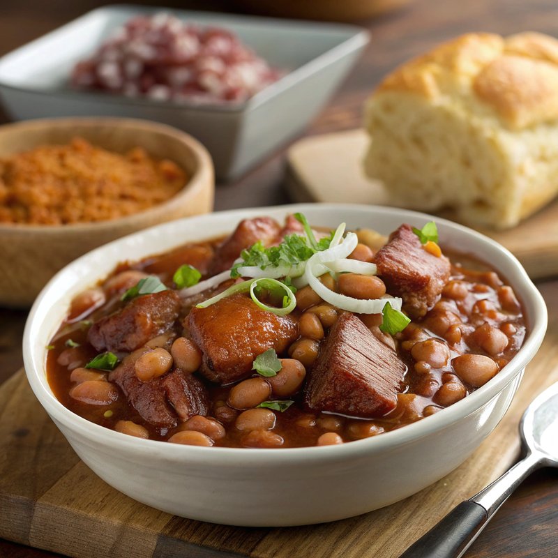 Enhanced Boston Baked Beans with Pork