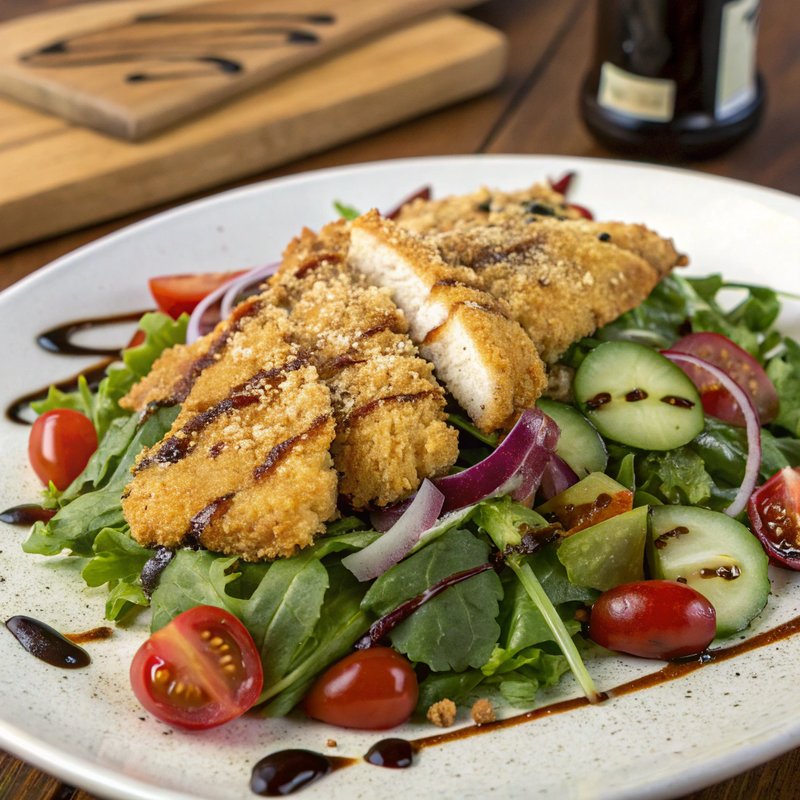 Parmesan Crusted Chicken Salad