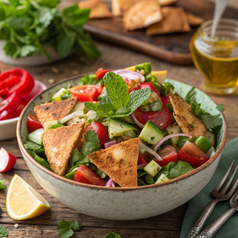 Lebanese Fattoush Salad