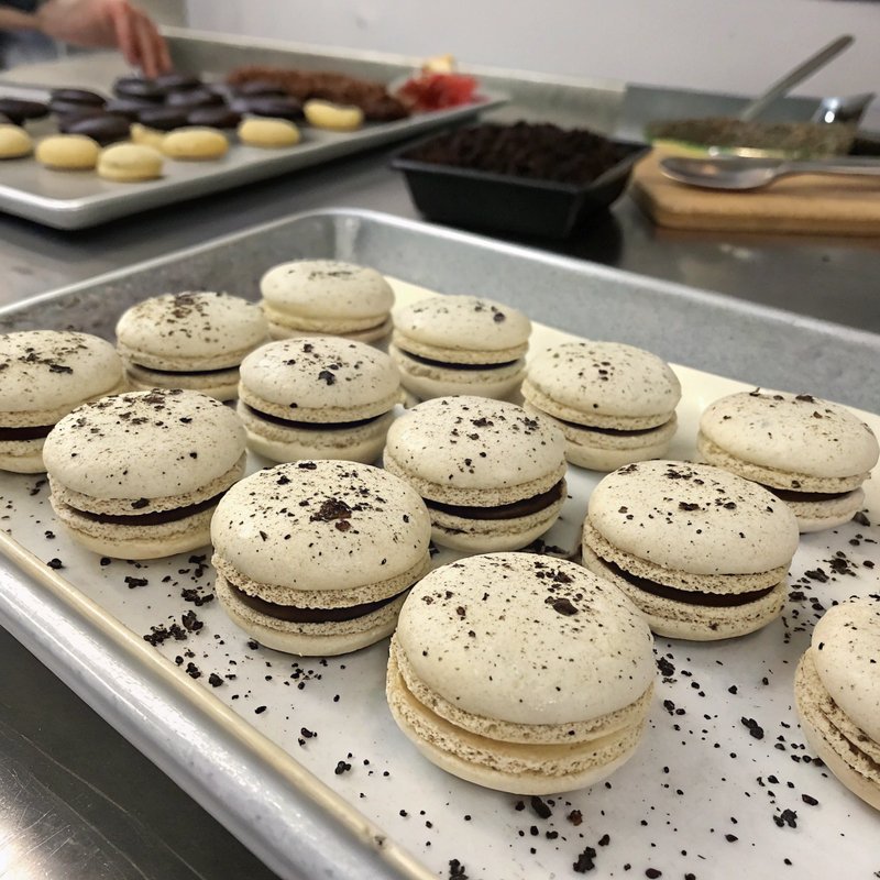Decadent Cookies and Cream Macarons