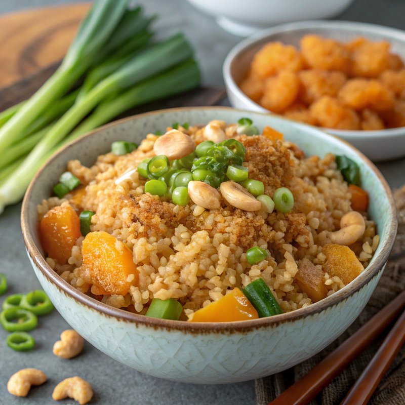 Apricot Crumble Fried Rice