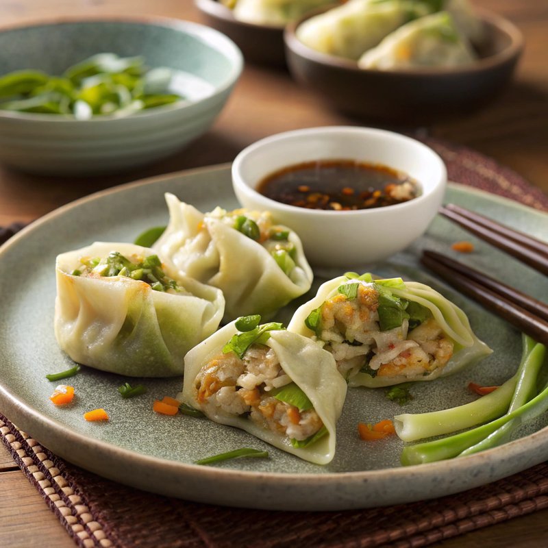 Bok Choy and Chicken Dumplings
