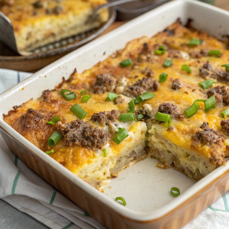 Keto Sausage and Egg Breakfast Casserole