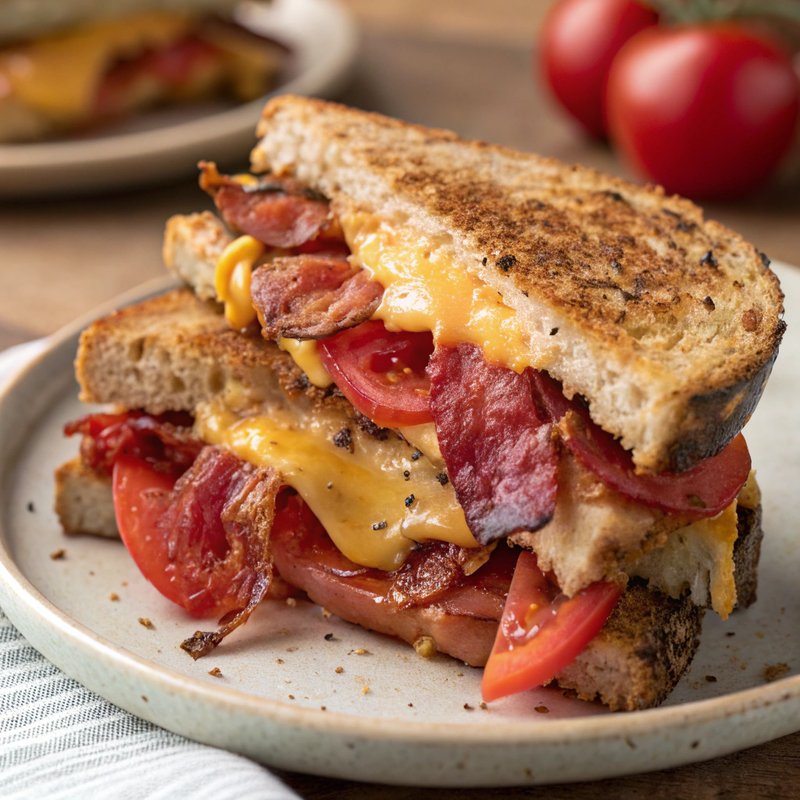Bacon and Tomato Grilled Cheese