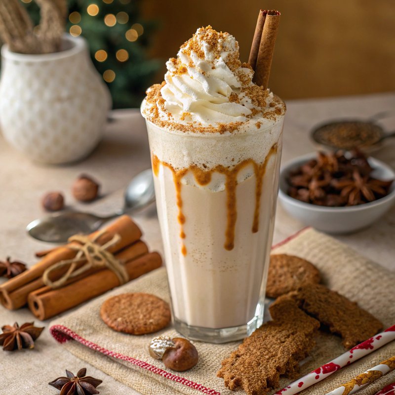 Eggnog Gingerbread Milkshake
