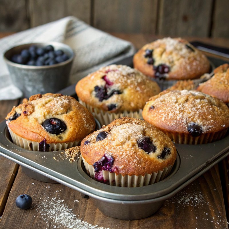 Vegan Blueberry Muffins