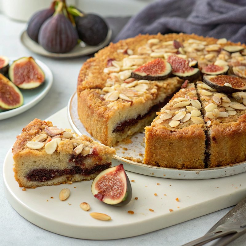 Fig and Almond Crumble Cake