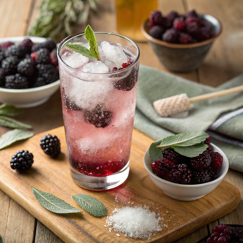 Blackberry Sage Italian Soda