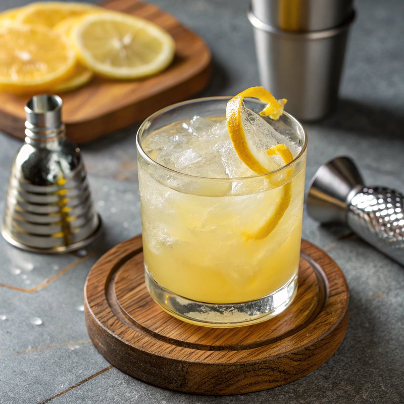Lemon Sour Cocktail