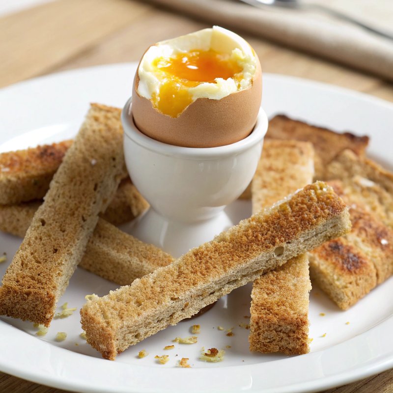 Classic Soft Boiled Egg with Toast Soldiers