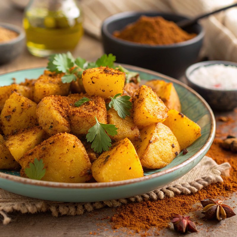 Curry Spiced Country Potatoes