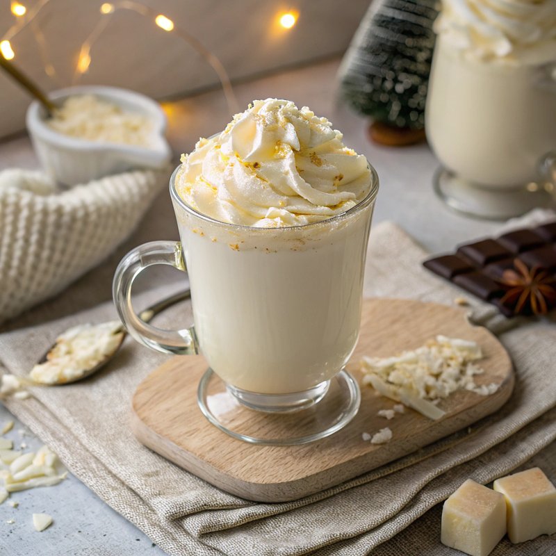 Creamy Vanilla White Hot Chocolate