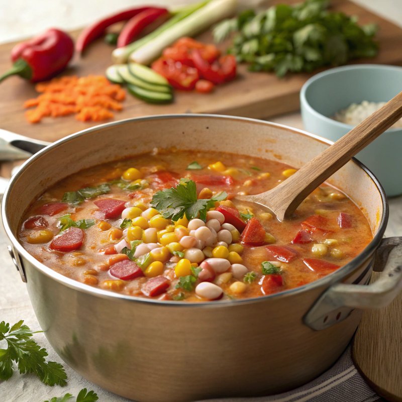 Hearty Pinto Bean and Corn Chowder