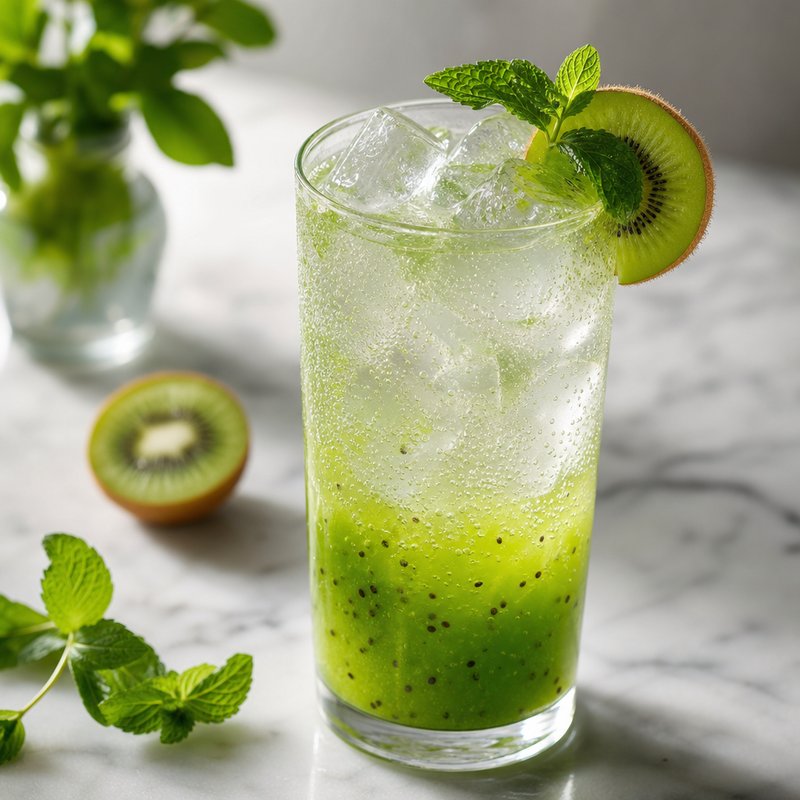 Vibrant Kiwi Italian Soda - Dive into the refreshing world of our Vibrant Kiwi Italian Soda, a delightful concoction that embodies the essence of a sun-drenched Italian summer. T