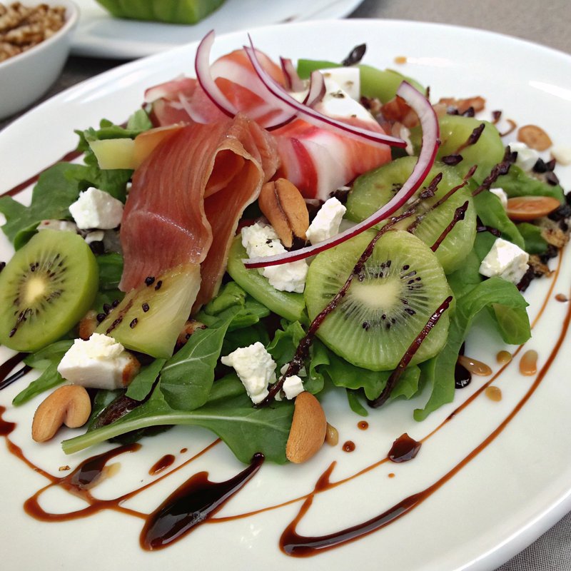 Kiwi and Prosciutto Salad