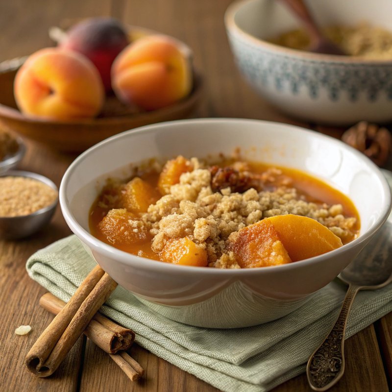 Apricot Crumble Soup