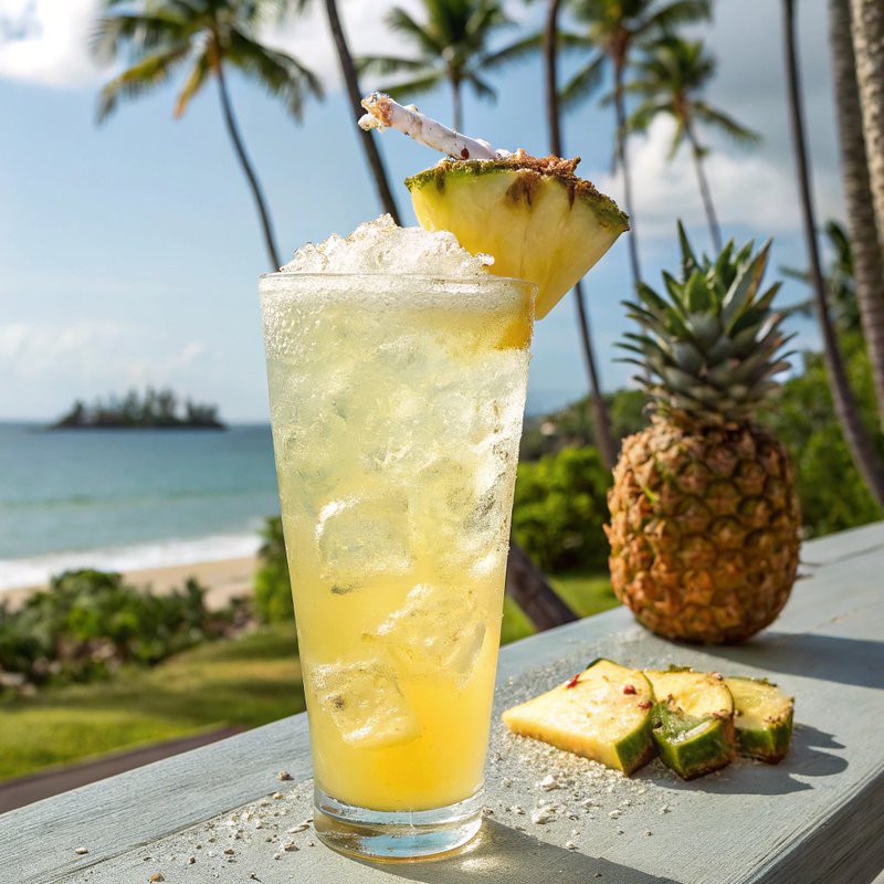Tropical Pineapple Coconut Italian Soda
