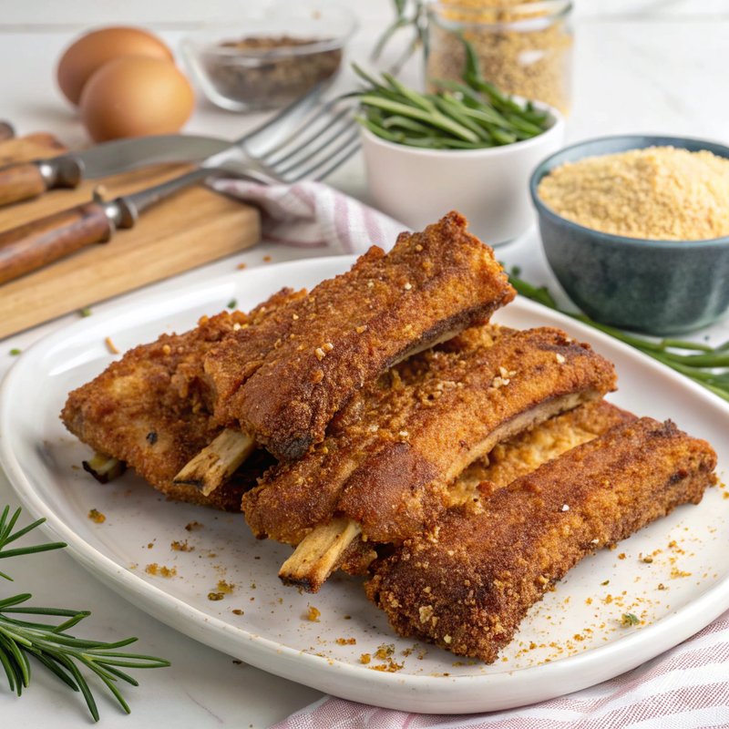 Golden Crusted Fried Pork Ribs
