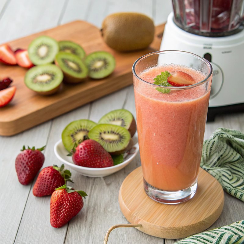 Kiwi and Strawberry Juice
