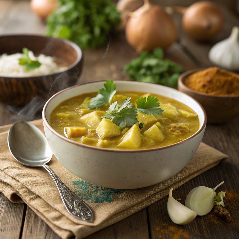 Curried Endive and Potato Soup
