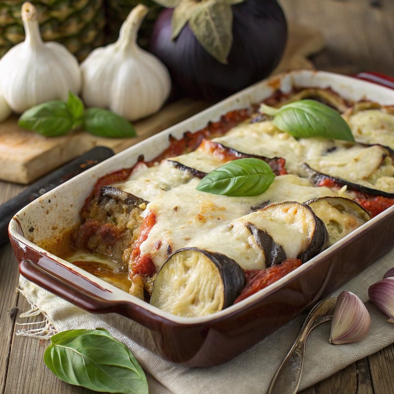 Eggplant and Artichoke Gratin