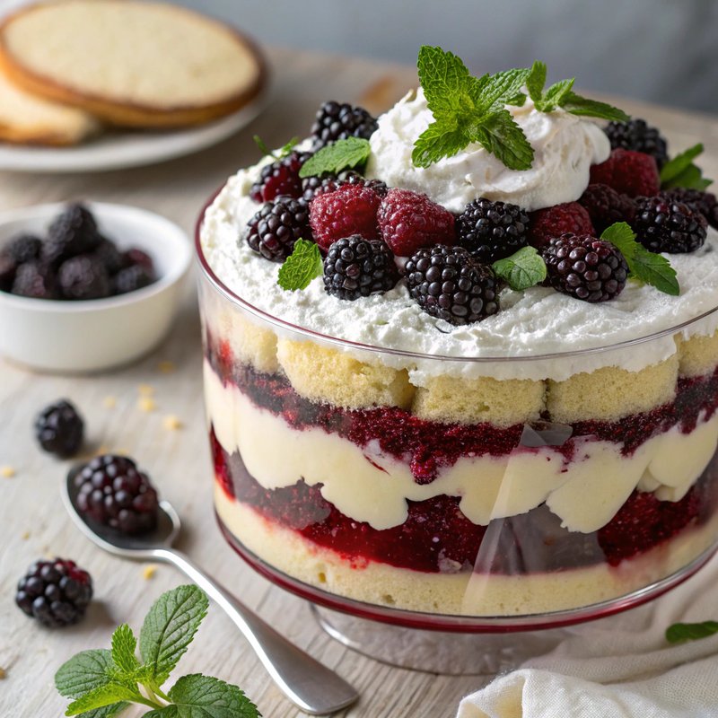 Decadent Blackberry Trifle