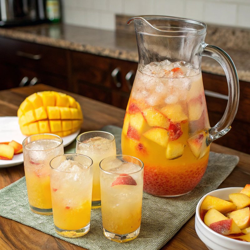 Peach Mango Italian Soda