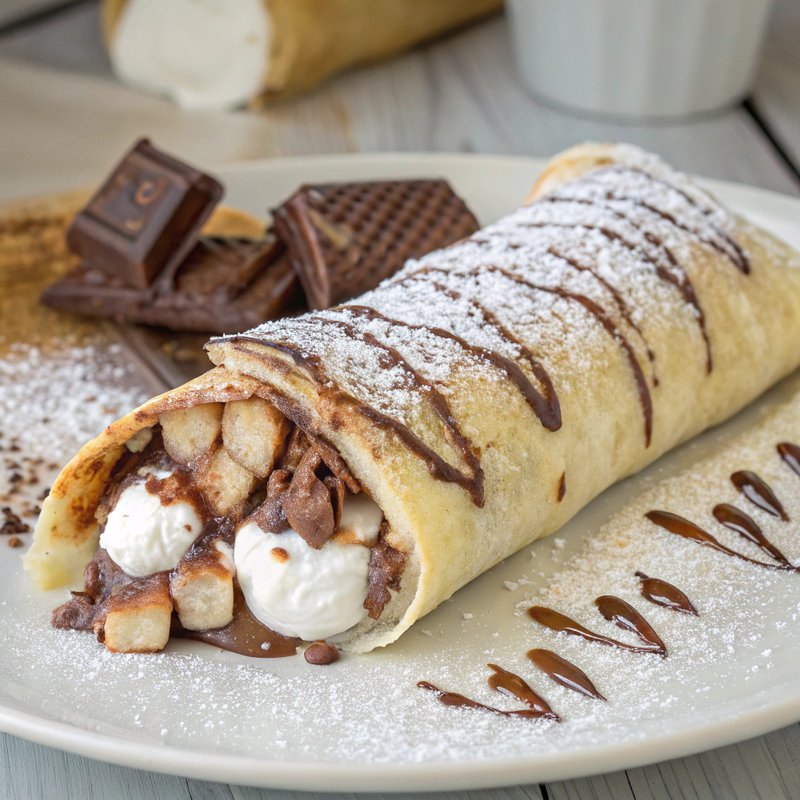 Chocolate and Marshmallow Burrito