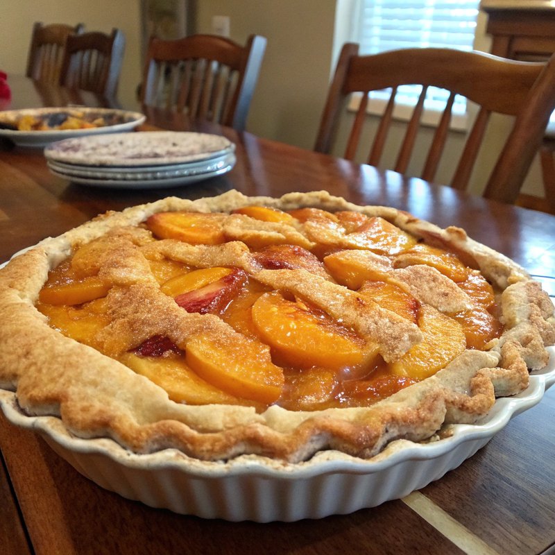 Homemade Peach Pie