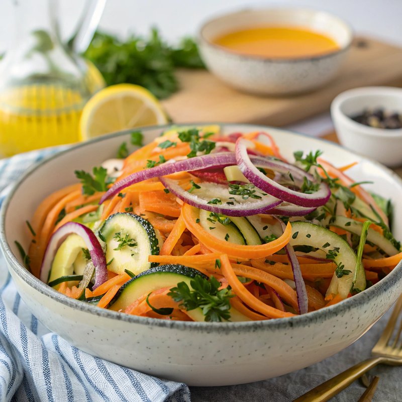 Refreshing Carrot and Zucchini Salad