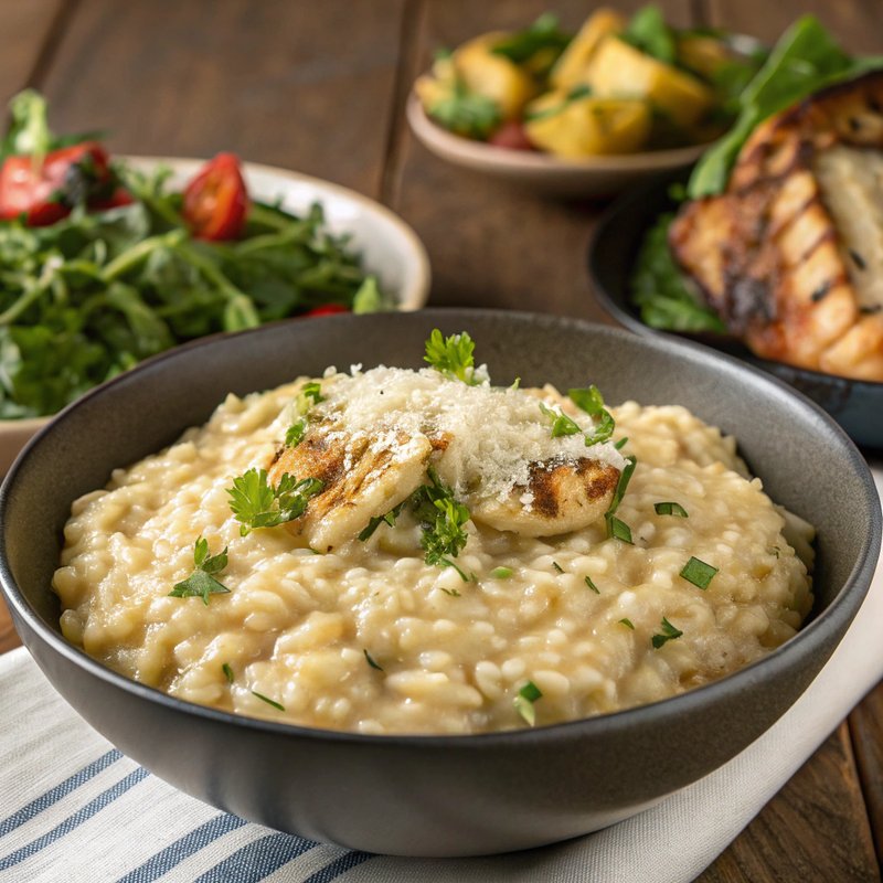 Creamy Garlic Parmesan Risotto