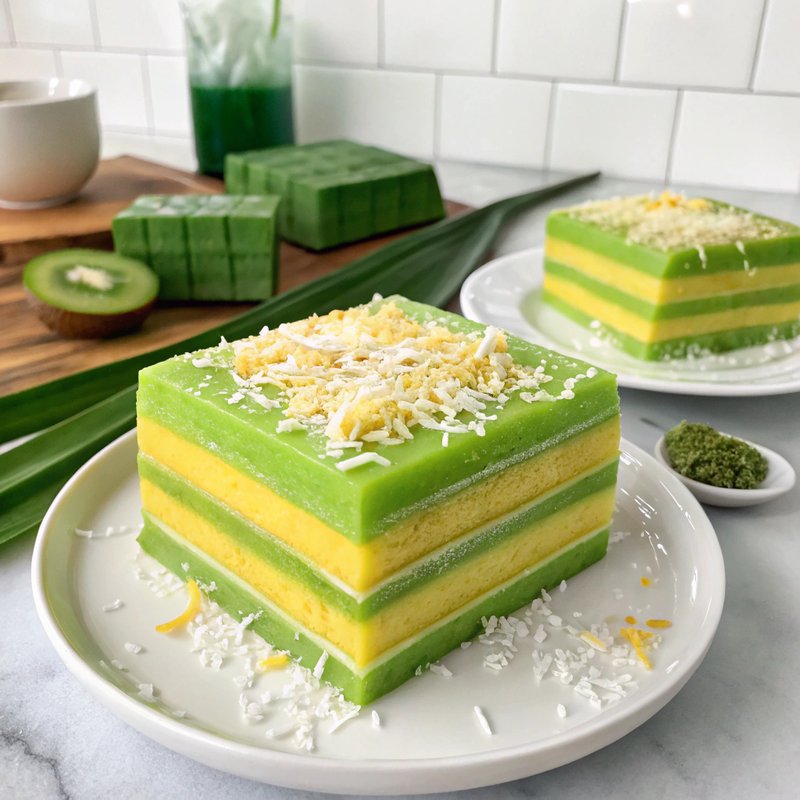 Banh Da Lon (Vietnamese Steamed Layer Cake)